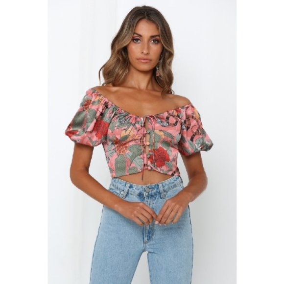 Finders Keepers Elisa Top in Pink Snake - Picture 2 of 5